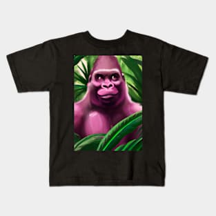 Pink Gorilla Kids T-Shirt